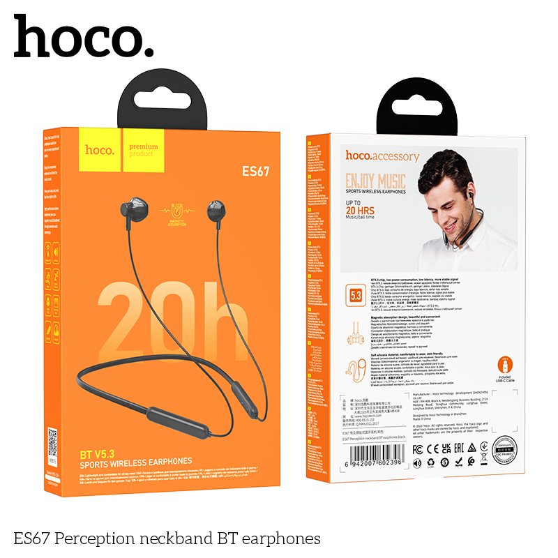 Hoco ES67 Perception neckband BT earphones