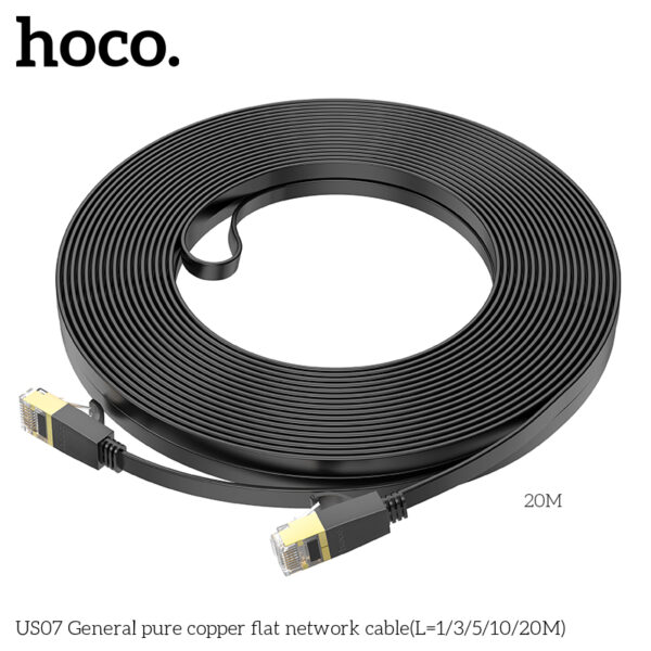 Hoco US07 General pure copper flat network cable(L=20M) - Image 3