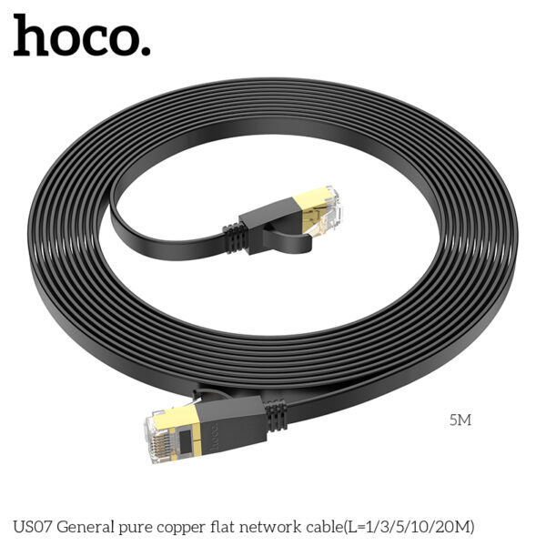 Hoco US07 General pure copper flat network cable(L=5M) - Image 3