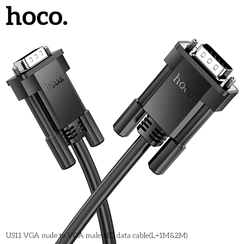 Hoco US11 VGA male to VGA male HD data cable(L=1M)