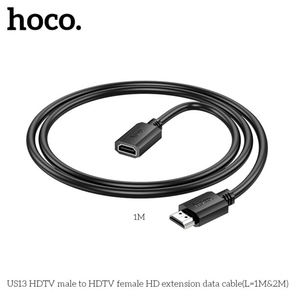 Hoco US13 HDTV male to HDTV female HD extension data cable(L=1M) - Image 3