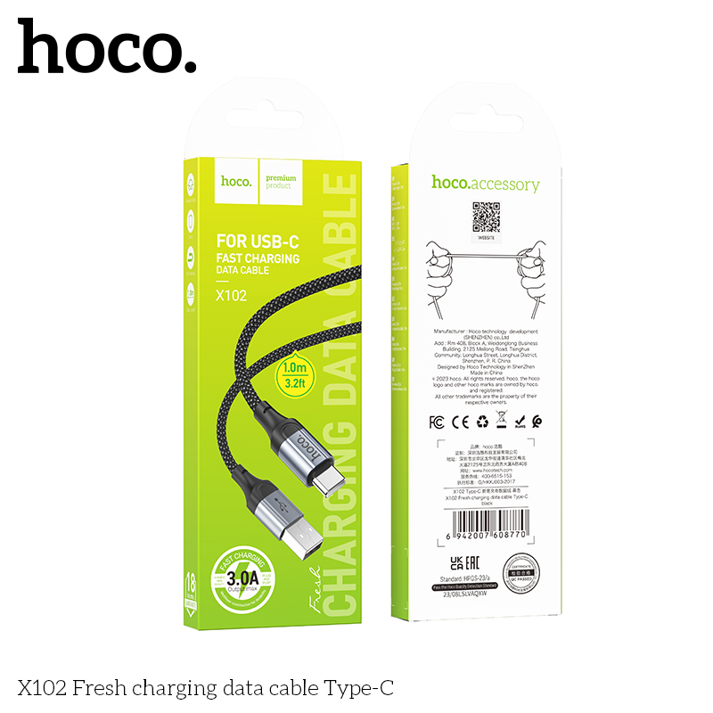 Hoco X102 Fresh charging data cable Type-C - Image 2