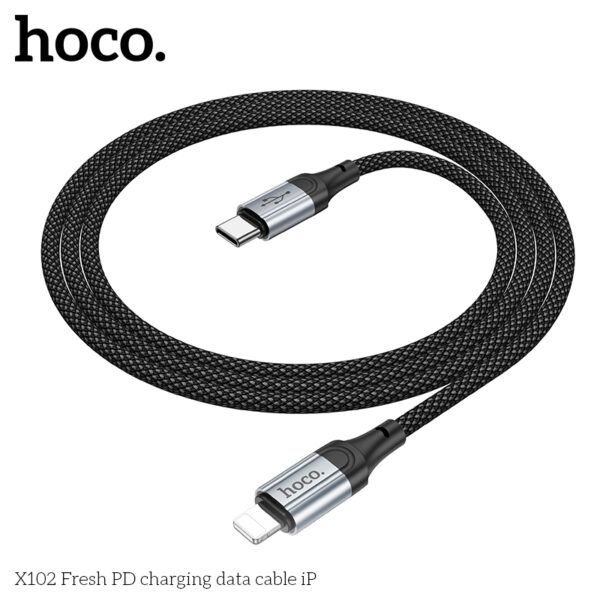 Hoco X102 Fresh PD charging data cable iP - Image 3