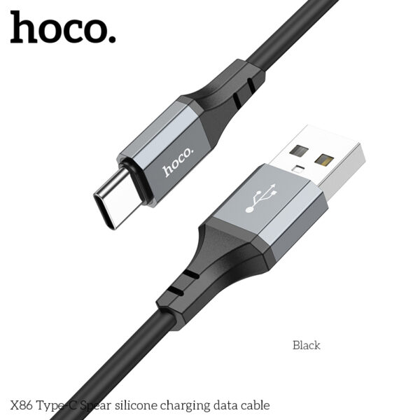 Hoco X86 Type-C Spear silicone charging data cable