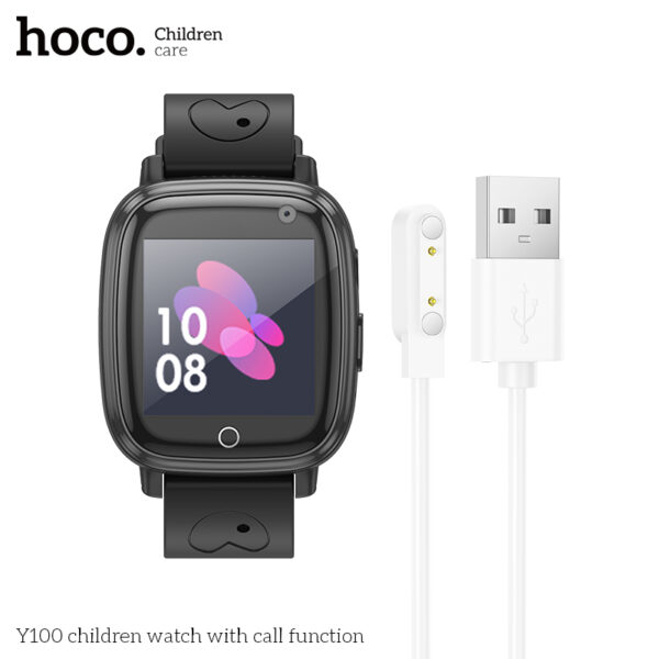 Hoco Y100 Black children watch with call function - Image 3