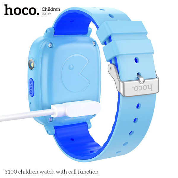Hoco Y100 Blue children watch with call function - Image 3