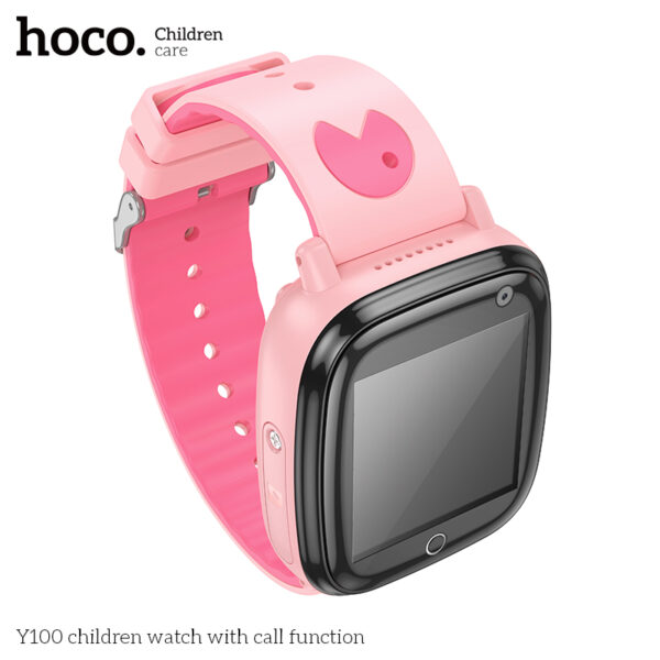 Hoco Y100 Pink children watch with call function - Image 3