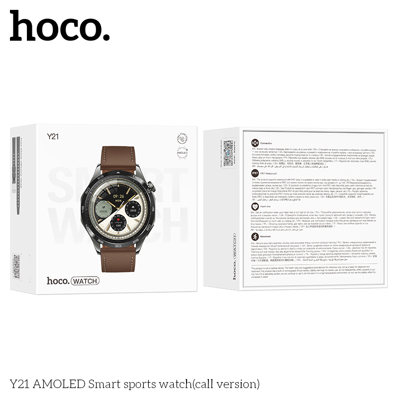Hoco Y21 AMOLED Smart sports watch(call version) - Image 2