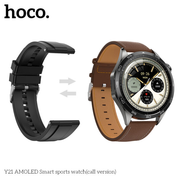 Hoco Y21 AMOLED Smart sports watch(call version) - Image 4