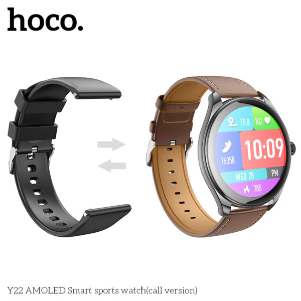 Hoco Y22 AMOLED Smart sports watch(call version) - Image 4