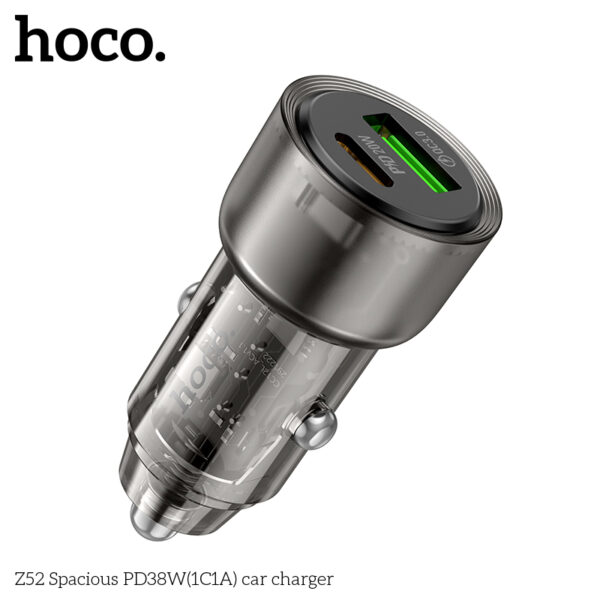 Hoco Z52 Spacious PD38W(1C1A) car charger - Image 3