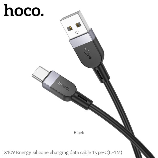 Hoco X109 Energy silicone charging data cable Type-C(L=1M)