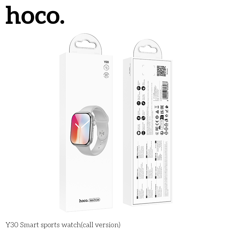 Hoco Silver Y30 Smart sports watch(call version) - Image 3