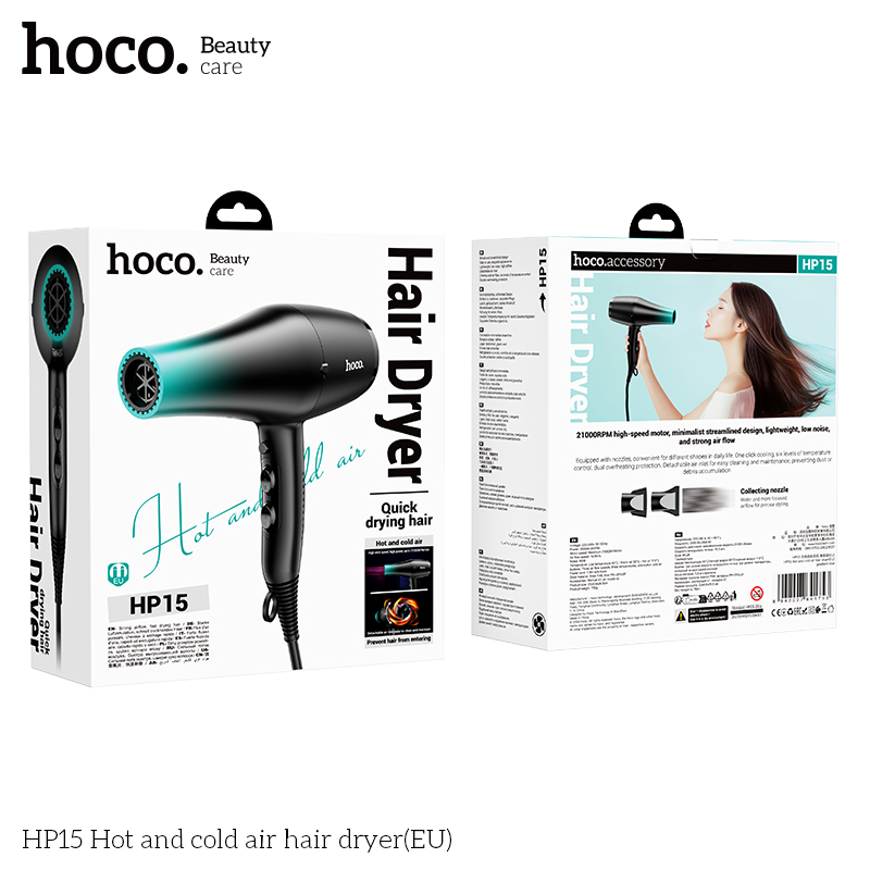 Hoco HP15 Hot and cold air hair dryer(EU) - Image 3