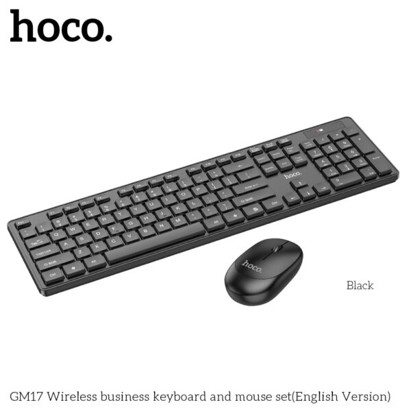Hoco GM17 Wireless business keyboard and mouse set(English Version)