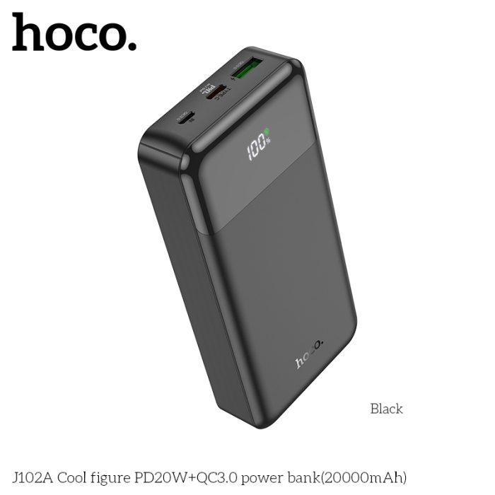 Hoco J102A Cool figure PD20W+QC3.0 power bank(20000mAh)