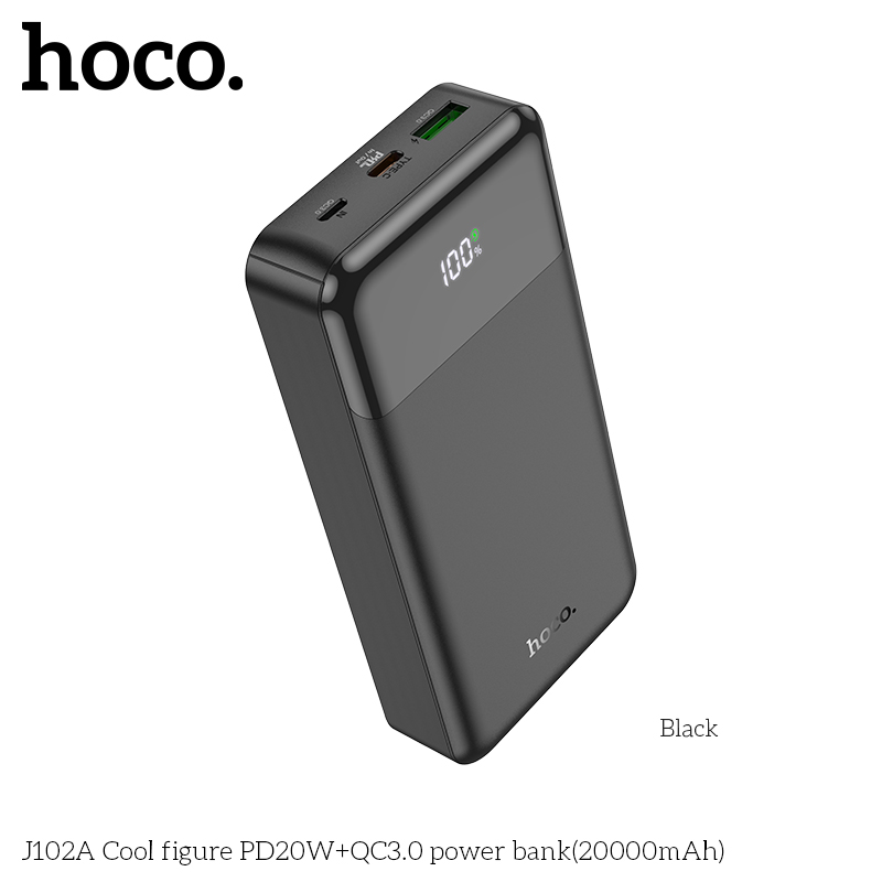 Hoco J102A Cool figure PD20W+QC3.0 power bank(20000mAh)