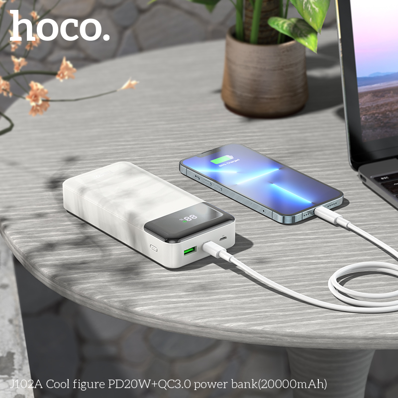 Hoco J102A Cool figure PD20W+QC3.0 power bank(20000mAh) — изображение 3