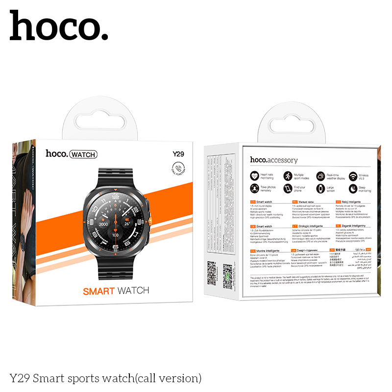 Hoco Y29 Smart sports watch(call version) - Image 2
