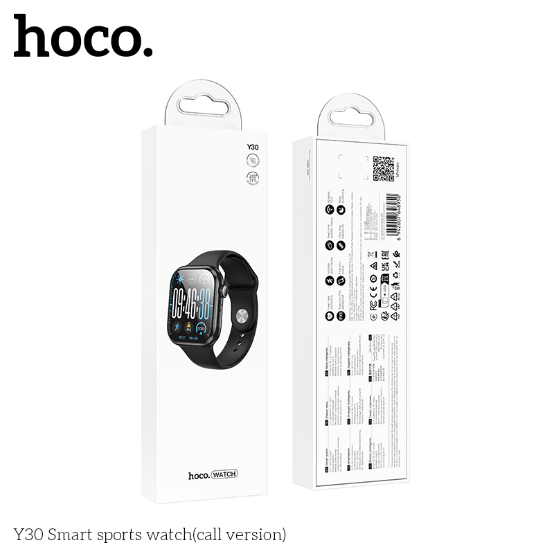 Hoco Black Y30 Smart sports watch(call version)