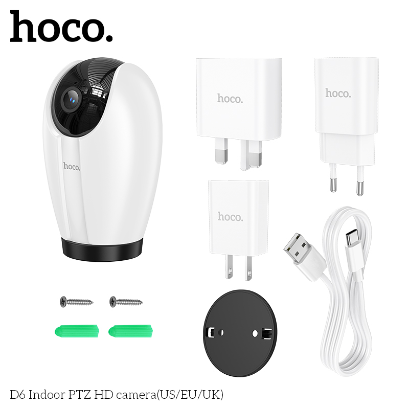 Hoco D6 Indoor PTZ HD camera(EU) — изображение 4
