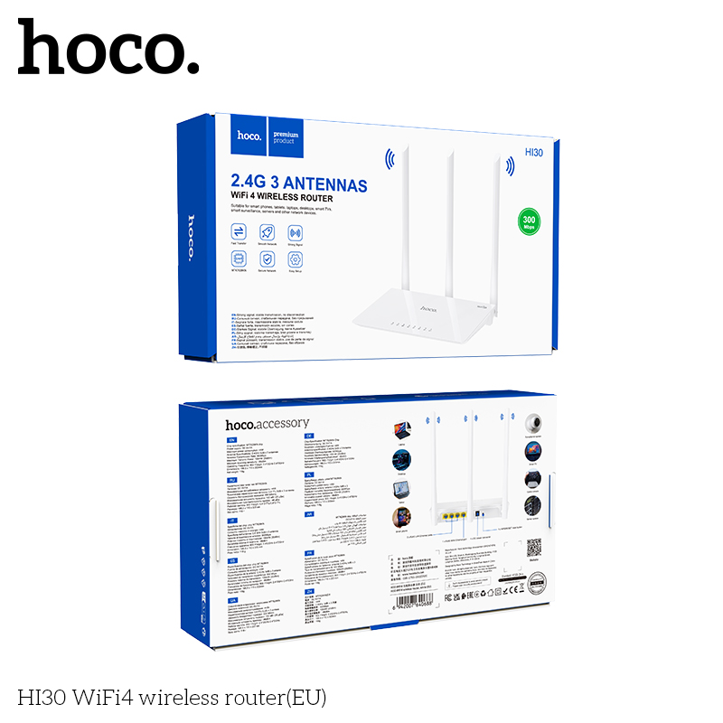 Hoco HI30 WiFi4 wireless router(EU) — изображение 2