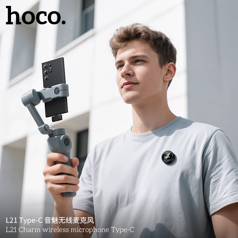 Hoco L21 Charm wireless microphone Type-C — изображение 2