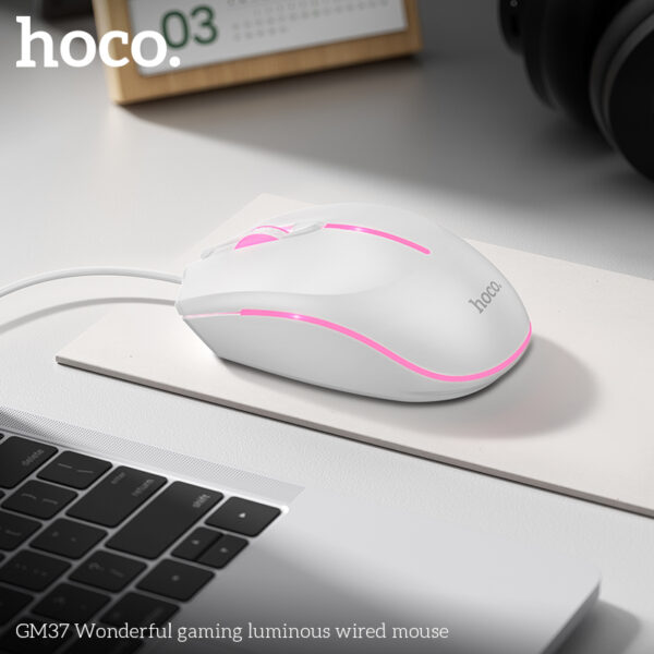 Hoco GM37 Wonderful gaming luminous wired mouse — изображение 4