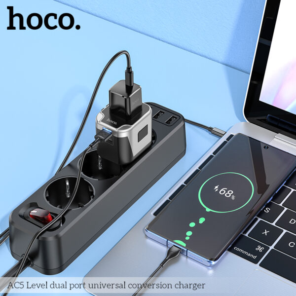 Hoco AC5 Level dual port universal conversion charger - Image 3
