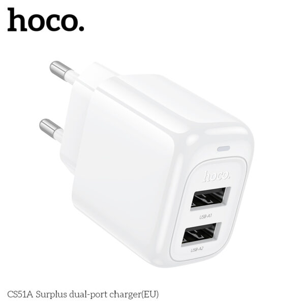 Hoco CS51A Surplus dual-port charger(EU)