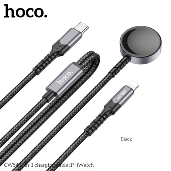 Hoco CW54 2-in-1 charging cable iP+iWatch