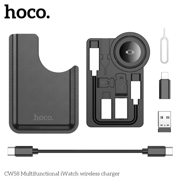 Hoco CW58 Multifunctional iWatch wireless charger - Image 4