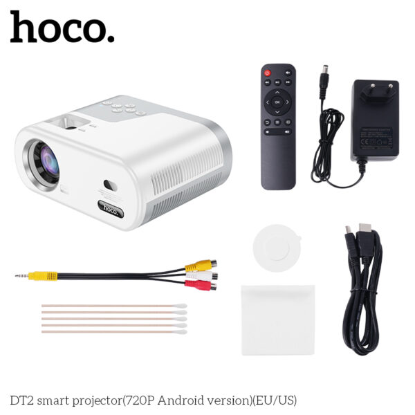 Hoco DT2 smart projector(720P Android version)(EU) - Image 4