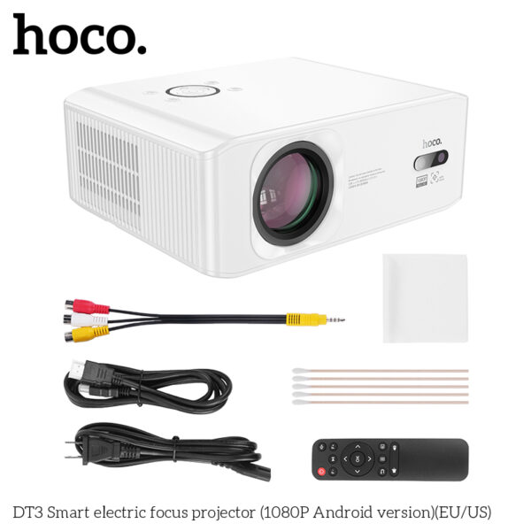 Hoco DT3 Smart electric focus projector(1080P Android version)(EU) - Image 4