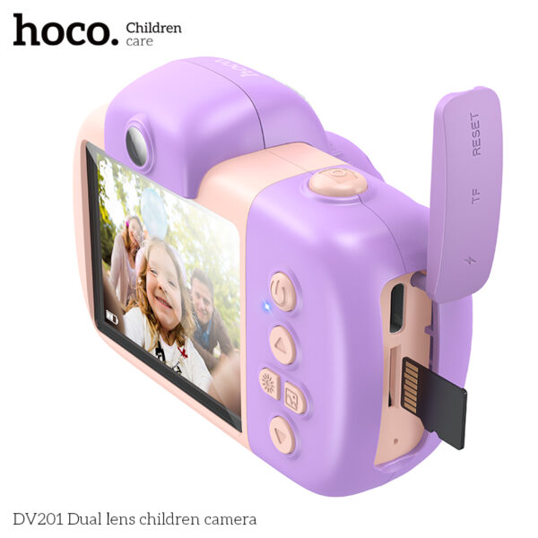 Hoco DV201 Dual lens children camera Pink - Image 3