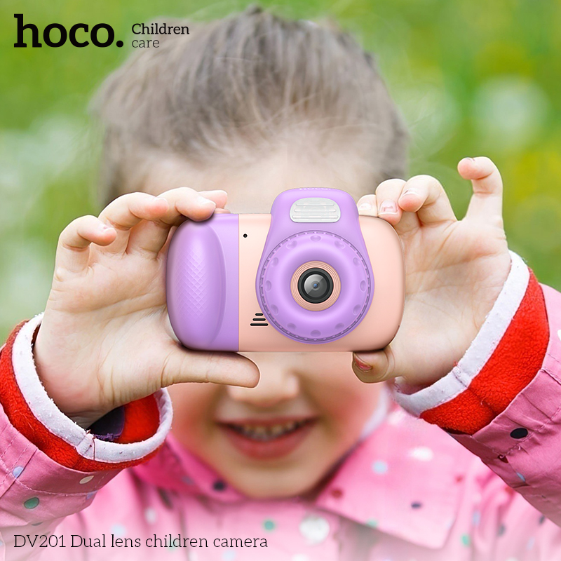 Hoco DV201 Dual lens children camera Pink - Image 4