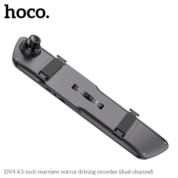 Hoco DV4 4.5-inch rearview mirror driving recorder(dual-channel) - Image 4