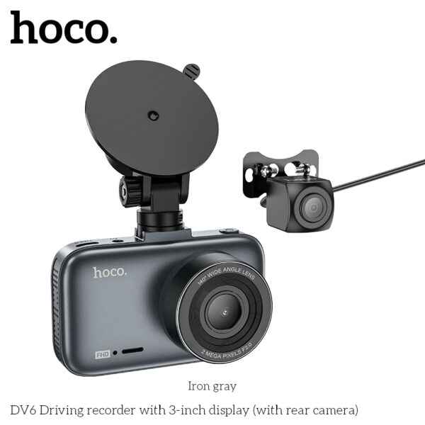 Hoco DV6 Driving recorder with 3-inch display(with rear camera)