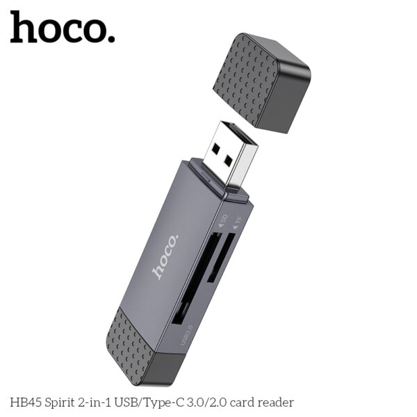 Hoco HB45 Spirit 2-in-1 USB/Type-C 2.0 card reader