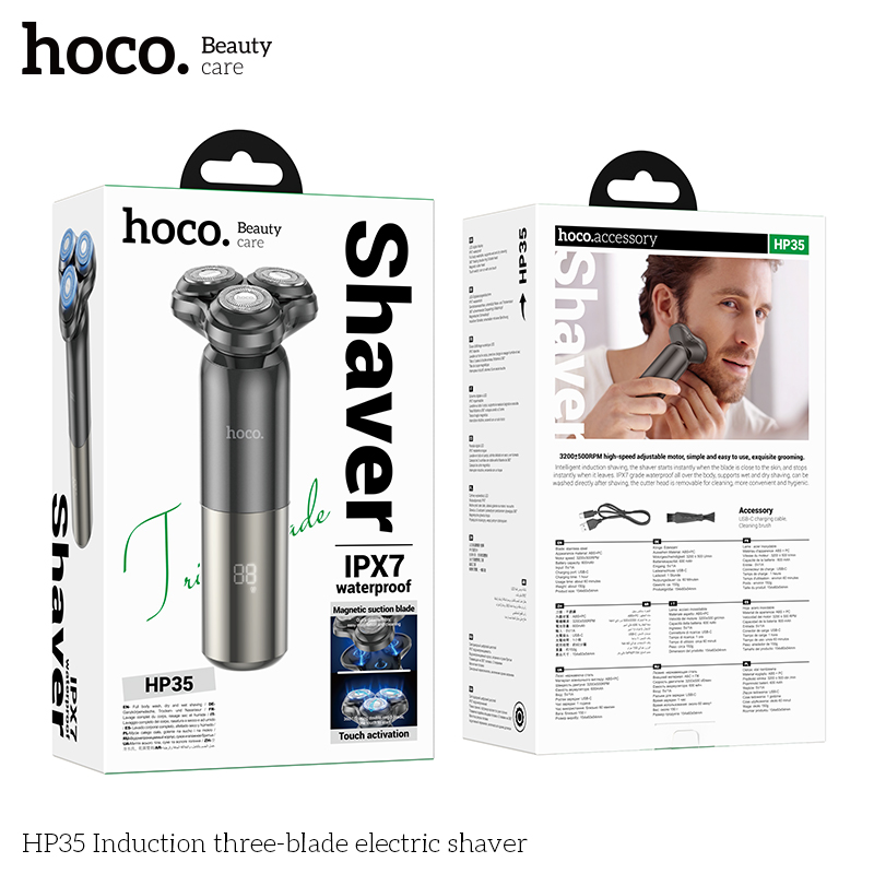 Hoco HP35 Induction three-blade electric shaver - Image 2