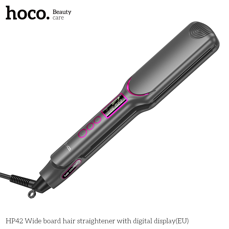 Hoco HP42 Wide board hair straightener with digital display(EU) - Image 3