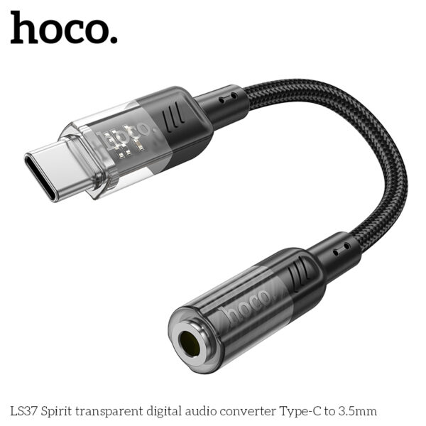 Hoco LS37 Spirit transparent digital audio converter Type-C to 3.5mm