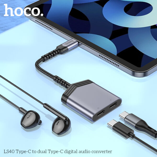 Hoco LS40 Type-C to dual Type-C digital audio converter - Image 3