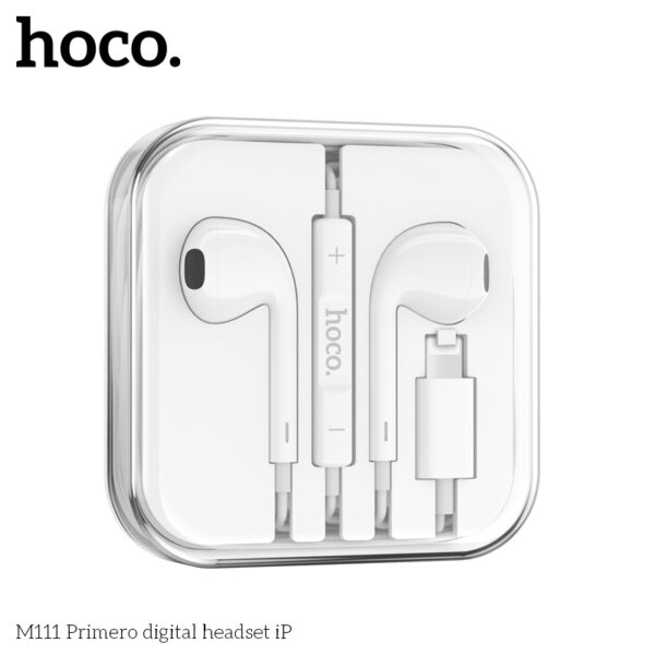 Hoco M111 Primero White digital headset iP - Image 3