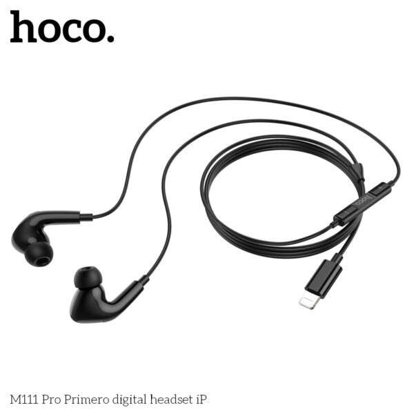 Hoco M111 Pro Primero Black digital headset iP - Image 3