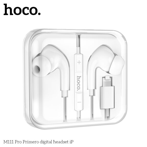 Hoco M111 Pro Primero White digital headset iP - Image 3