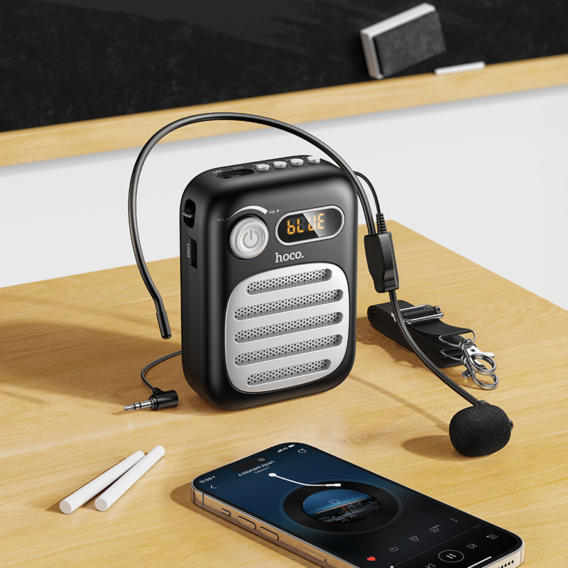 Hoco L23 Lemony speaker with wired microphone - Image 5